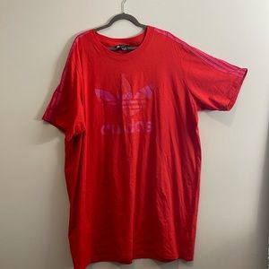 Red adidas dress